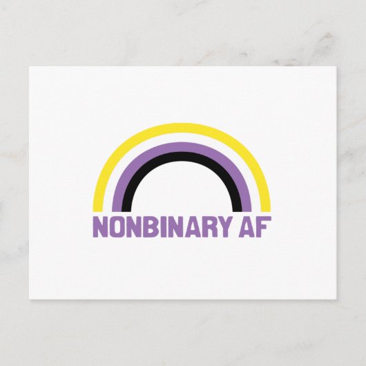 Nichtbinäre AF Postkarte (Vorderseite)
