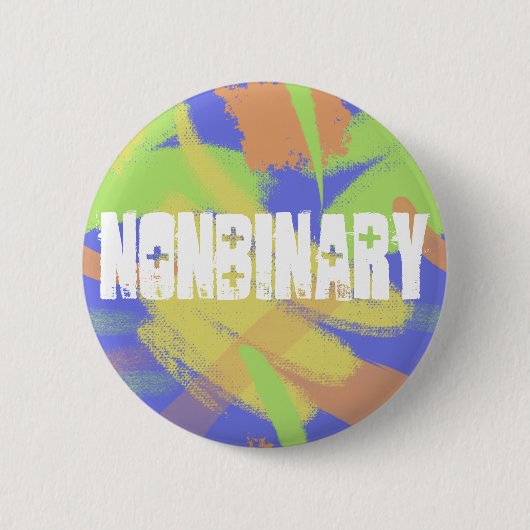 Nichtbinäre anpassbare Identitäts-Schaltfläche Button (Vorderseite)