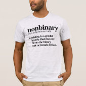 Nichtbinäre Definition T-Shirt (Vorderseite)