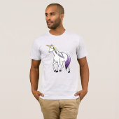 Nichtbinäre Einhorn T-Shirt (Vorne ganz)