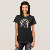 Nichtbinäre Flag-Flag-Pride-Rainbow-LGBT T-Shirt (Vorne ganz)