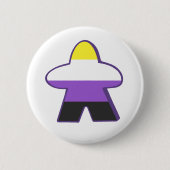 Nichtbinäre Gamer-Eple Button (Vorderseite)