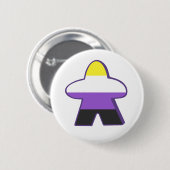 Nichtbinäre Gamer-Eple Button (Vorne & Hinten)