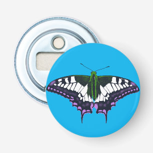 Nichtbinäre Genderqueer Pride Frack Butterfly Flaschenöffner