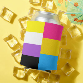 Nichtbinäre pansexuelle Doppel-Stolzflagge Dosenkühler
