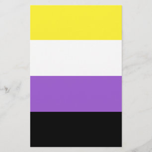 Nichtbinäre Pride-Flagge Flyer