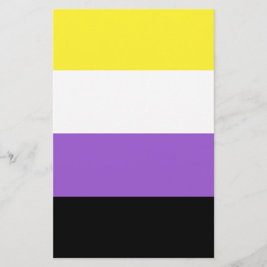 Nichtbinäre Pride-Flagge Flyer (Vorne)