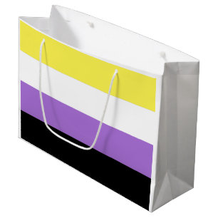 Nichtbinäre Pride-Flagge Große Geschenktüte