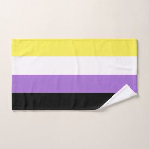 Nichtbinäre Pride-Flagge Handtuch