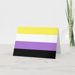 Nichtbinäre Pride-Flagge Karte