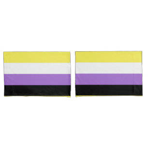 Nichtbinäre Pride-Flagge Kissenbezug