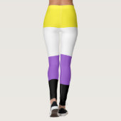 Nichtbinäre Pride-Flagge Leggings (Rückseite)