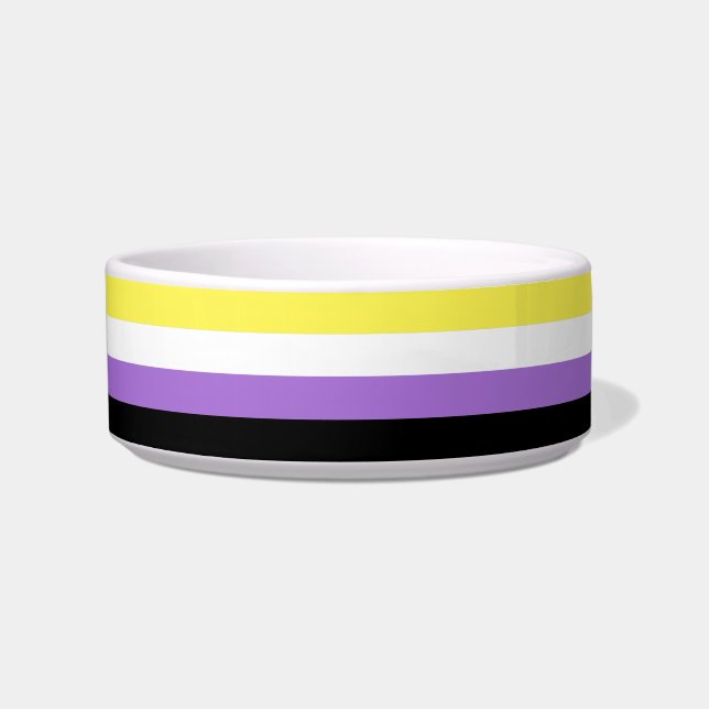 Nichtbinäre Pride-Flagge Napf (Vorderseite)