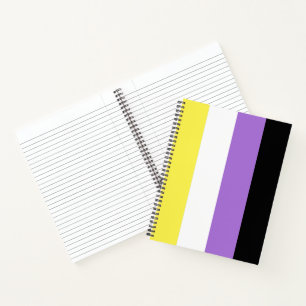 Nichtbinäre Pride-Flagge Notizblock