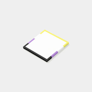 Nichtbinäre Pride-Flagge Post-it Klebezettel