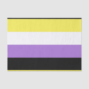 Nichtbinäre Pride-Flagge Seidenpapier