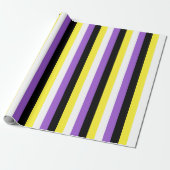 Nichtbinäre Pride-Flagge Vertikal Geschenkpapier (Ungerollt)