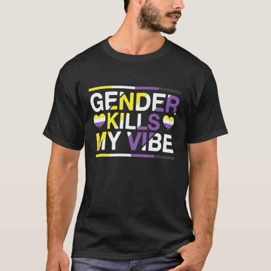 Nichtbinäre Pride Genderfluid Geschlechterrechte n T-Shirt (Vorderseite)