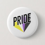 Nichtbinärer Pride Burst Button (Vorderseite)