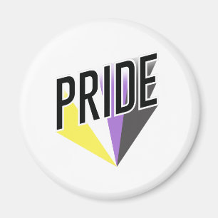 Nichtbinärer Pride Burst Magnet