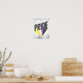 Nichtbinärer Pride Burst Poster (Küche)