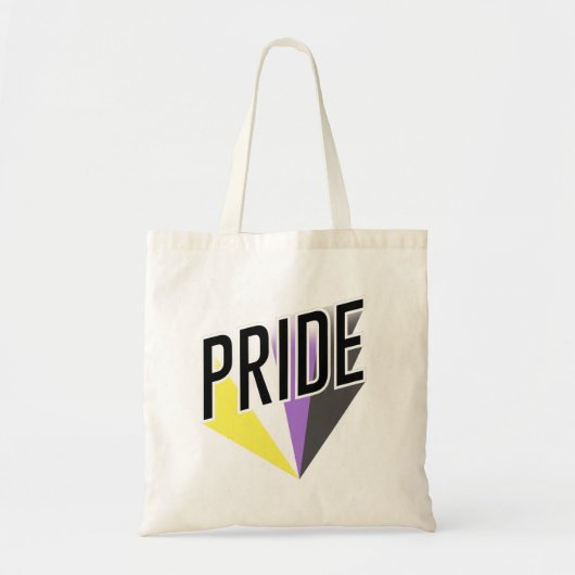 Nichtbinärer Pride Burst Tragetasche (Vorne)