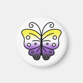 Nichtbinärer Pride-Schmetterlingsmagnet Magnet