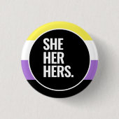 Nichtbinärer Prix Button (Vorderseite)