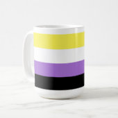 Nichtbinärer Prix Kaffeetasse (Vorderseite Links)