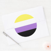 Nichtbinärer Prix Runder Aufkleber (Umschlag)