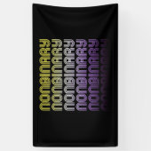 Nichtbinärer Retro-Prix Banner (Vertikal)