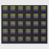 Nichtbinärer Retro-Prix Geschenkpapier (Flach)