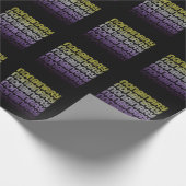 Nichtbinärer Retro-Prix Geschenkpapier (Ecke)