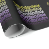 Nichtbinärer Retro-Prix Geschenkpapier (Rolleneckpunkt)