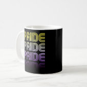 Nichtbinärer Retro-Prix Kaffeetasse (Vorderseite Links)