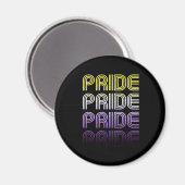 Nichtbinärer Retro-Prix Magnet (Vorderseite/Rückseite)