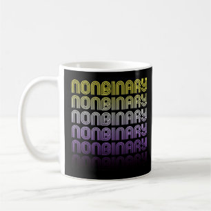 Nichtbinärer Retro-Stolz Kaffeetasse
