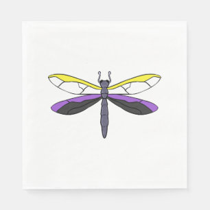 Nichtbinärer Stacheldrachenfliege Serviette