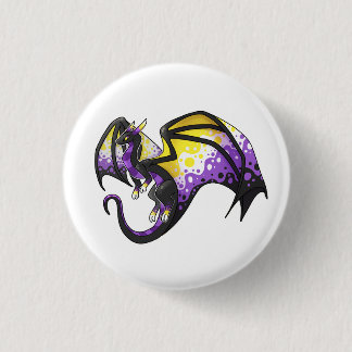 Nichtbinärer Stolperdrache Button