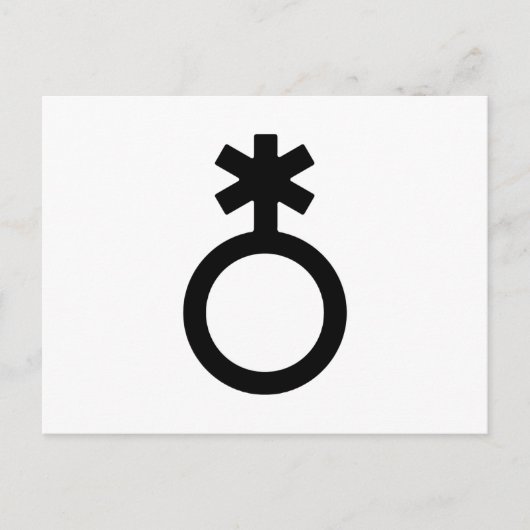 Nichtbinäres Generikum Postkarte (Vorderseite)