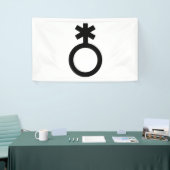 Nichtbinäres Generikum-Symbol Banner (Messeveranstaltung)