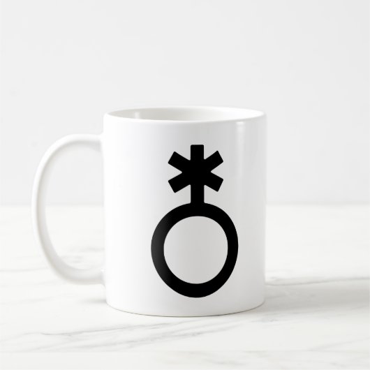 Nichtbinäres Generikum-Symbol Kaffeetasse (Links)