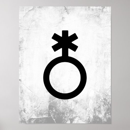 Nichtbinäres Generikum-Symbol Poster (Vorne)