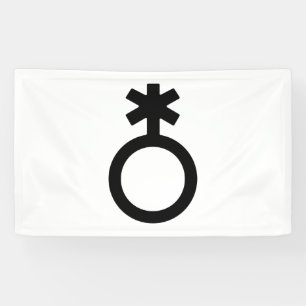 Nichtbinäres Geschlechtssymbol Banner