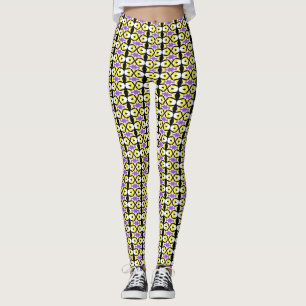 nichtbinäres Muster weiß B Leggings