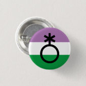 Nichtbinäres Symbol Button (Vorne & Hinten)