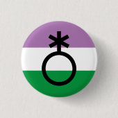 Nichtbinäres Symbol Button (Vorderseite)