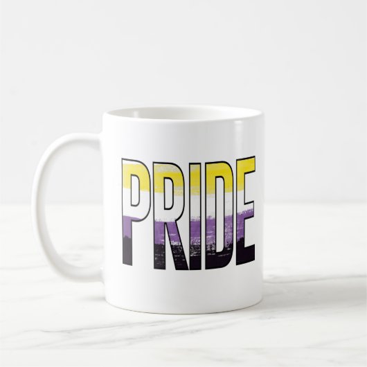 Nichtbinärwort Kaffeetasse (Links)