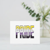 Nichtbinärwort Postkarte (Stehend Vorderseite)