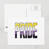 Nichtbinärwort Postkarte (Vorne/Hinten)